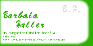 borbala haller business card